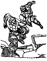 coloriage combat de iron man